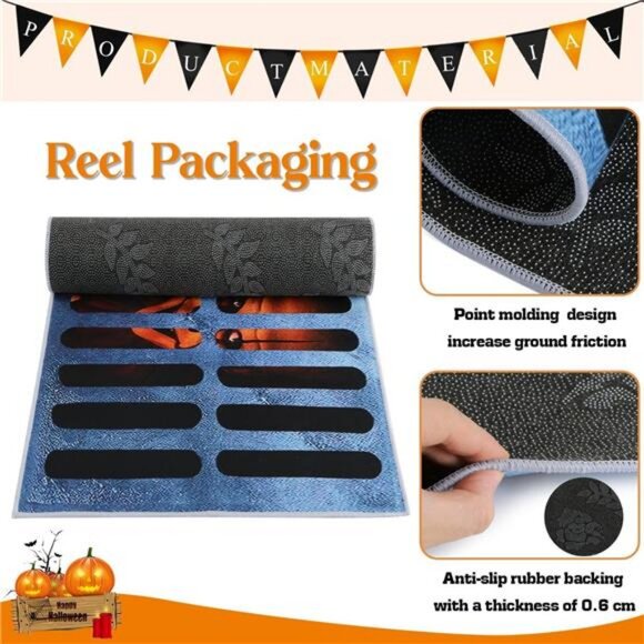 Halloween 3D Illusion Clown Doormat (19.7 "x31.4") Halloween Clown Drain Doormat - Picture 4 of 7